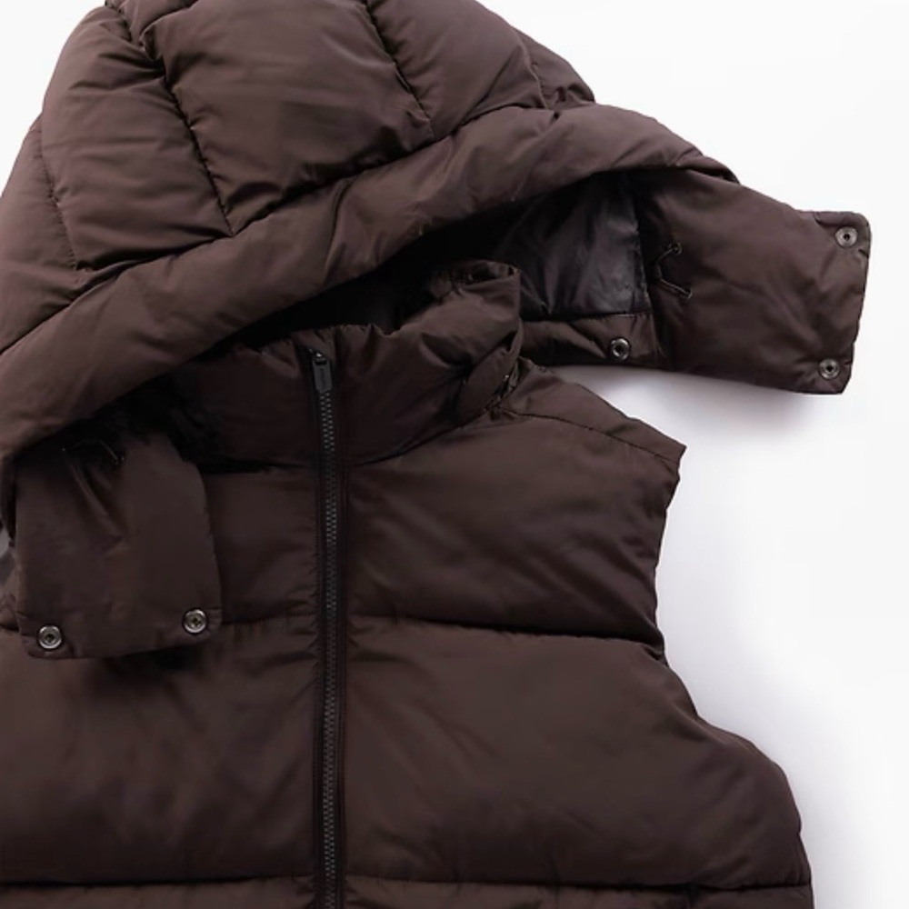 NWT Athleta Stratus Puffer Truffle (brown) Vest Sz extra small BNB